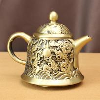 Aukštos kokybės žalvarinis arbatinuko čiaupas puodas kūrybingas vyno taurė biuro stalo ornamentas grynas varis retro dvigubi drakonai žaidžia karoliuką arbatos rinkinys