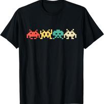80s Video Game Vintage Retro Arcade T-Shirt S juoda