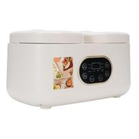 Double Slow Cooker Rice Cooker Pop Up Lid Timer Function Removable Multifunctional Cooking Pot Buffet Server for Kitchen Party EU balta