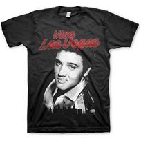 Officially Licensed Elvis - Viva Las Vegas Mens T-Shirt (Black) S juoda