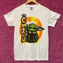 Star Wars Series The Mandalorian The Child Grogu Art 100% Cotton T-shirt Mens Tees Top S