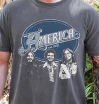 Amerika Rytų. 1970 T-shirt Roko grupė ant senovinio juodo Comfort Colors 1717 Tee XL