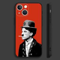 Charlie C-Chaplin telefono dėklas, skirtas iPhone 16,15,14,13,12,11,Pro,Max,Plus,Mini,X,XS,XR,8,7,6,S,SE, minkštas juodas dėklas iPhone11PRO