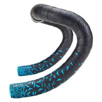 SUPACAZ Super Sticky Kush Bar Tape Star Fade Neon Blue Bar End Caps - - +