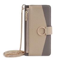 Compatible with Honor 400 5G: Smart Crossbody Lanyard, Pro Wallet, and Flip Phone Case. Honor 200 Lite 5G pilka spalva