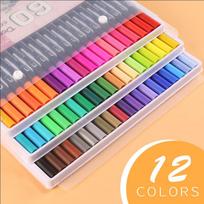 Double-Ended Watercolor Brush Pens Set - 12 or 24 Colors for Kids' Drawing & Painting - Ideal Holiday Gift