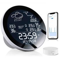 Smart Weather Clock: LED Digital Thermometer, Hygrometer, Forecast & Calendar