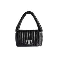 Balenciaga Quilted Monaco Sling Small Bag Black Unisex Shoulder_bags 7878962AA7Z1000 Basic Set (Bag+Dust Bag)