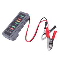 Car Battery Tester Reverse Protection Automotive Battery Checker Alternator Tester with 6 LED Indicators for RV Boat
