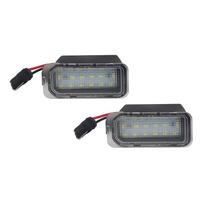 2Pcs License Plate Light for Ford KUGA S MAX MONDEO MK4 MK5 MK2 FIESTA 2008-2019 FOCUS ABS Plastic 12V LED Number Signal Light 2PCS
