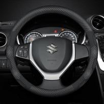 Suzuki Alto Ciaz Baleno Celerio Lgnis Jimny SX4 Swift Grand Vitara Carbon fiber Suede Car Steering Wheel Cover Auto Accessories