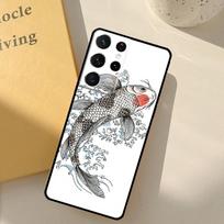 Koi Carp Fish Painting Phone Case For Samsung Galaxy S23 S20 S21 S22 S24 S25 Ultra S9 S10 Plus S25 FE Cover Shell Galaxy S24 Plus