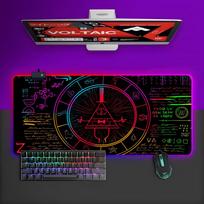 Cartoon B-Bill Ciphers Mouse Pad RGB Gaming Mouse Pad Desk Mat HD Gamer Large LED Light XXL MousePads RGB600x300x3mm