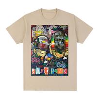 Daft Punk Vintage T-shirt French Electronic Cotton Men T Shirt New TEE TSHIRT Womens Tops Unisex S įvairiaspalvis