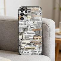 O-Old Newspaper Vintage   Phone Case For Samsung S25,S24,S21,S22,S23,S30,Ultra,S20,Plus,Fe,Note,10,9,5G Black Cover Samsung S23plus5G