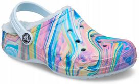 Crocs Baya Lined Printed Clog K 207654 |C11/Eu 28-29| Mineral Blue/Multi