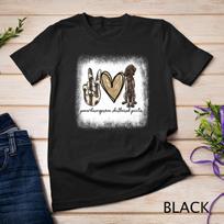 Bleached Peace Love GSP German Shorthaired Pointer Dog Lover Unisex T-Shirt Mens Womens Tees Top S
