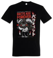 Pacts Are Forever T-Shirt Satanism Goat Fun Satan Devil Friendship 666 Demon M