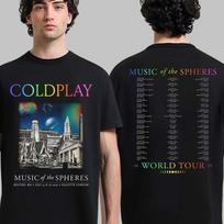 Coldplay Boston Massachusetts Music Of The Spheres 2026 Tour Tee XL