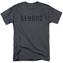 Star Trek Beyond Logo T Shirt Licensed Sci-Fi Movie Classic Tee New Charcoal XL