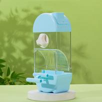 Convenient Bird Feeder Transparent Bird Food Box Bird Hanging Food Dispenser  Tree mėlyna