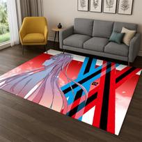 Cartoon Zero Two Sexy Girl DARLING in FRANXX  Carpet Rug for Bedroom Living Room Sofa Doormat Home Decor,Kid Area Rug Non-slip 40x60cm