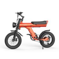 JANSNO X90Y Adults Electric Bike 750W 48V 25AH Hidden Battery 16  Fat Tire Double Suspension Off-Road  All Terrain E-Bicycle Jansno X90Y 25Ah oranžinė