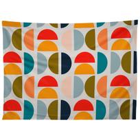 MID CENTURY GEOMETRIC VIBES I tapestry 75x100 juoda