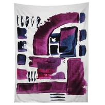 MINIMAL ULTRA VIOLET AND BLUE II tapestry 75x100 juoda