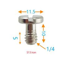 1/4inch D-Ring Tripod Screw Mounting Screw Adapter for Camera Camcorder Tripod Monopod QR Quick Release Plate Adapter Screw.