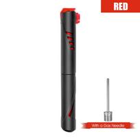 WEST BIKING Hand Mini Pump Bicycle Tire Air Inflator Schrader Presta Portable Bike Pump With Valve Ball Needle MTB Accessories raudona