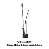 For Prusa I3 Mk4  End Extruder Print Head Kit Heater Cartridge Heating Block Hardened Steel Nozzle For Prusa I3 Mk4