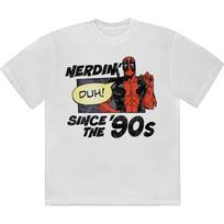Marvel Comics Unisex T-Shirt: Deadpool Nerdin' Since The '90s (XX-Large) M