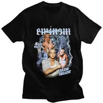 2026 Eminem Slim Shady Graphics Tshirt Summer  Casual Unisexs Women Tees Hip Hop Gothic T Shirt Harajuku Male Cool Streetwear S