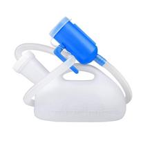 Large Capacity Male Urinal Portable Bedside Urine Bottle with Extended Tube Thickened Lid for Home Use and Patient Care ONE SIZE