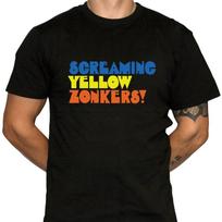 Screaming Yellow Zonkers T-Shirt - Defunct Snack Company - Unisex T-Shirt Graphic Tee S