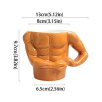 Gift Box Ceramic Pectorales Mugs Ceramic Material Funny Gift Mugs Muscle Man Mug  Holiday Gift kava