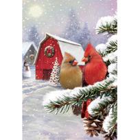 DIY 5D Mosaic Handmade Diamond Painting Cross Stitch Diamond Embroidery Winter Christmas Bird Water Diamond Art Full Round 20X30CM