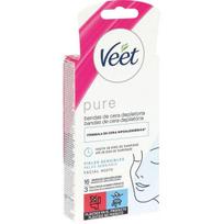 Veet C Fria 16 H Facial Pure P-Sensible veido depiliacinės juostelės, 16 vnt
