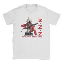 Game Zenless Zone Zero Cotton T-Shirt For Adult Summer  Classic T Shirts O-Neck Harajuku Tee Shirt Oversized Cheap Tops S balta