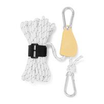 4mm 4m Rope Fastener Reflective Nylon Tent Wind Rope Tensioner with Carabiner Tent Wind Rope Fixed Buckle Adjustable for Camping balta