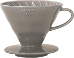 Hario V60 Dripper 02 ceramic coffee filter, gray (VDC-02-GR)