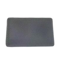 Litter Cat Mat With Gift Double Layer Waterproof Pet Litter Box Mat Non-slip Sand Cat Pad Washable Bed Mat Clean Pad Products 30X30CM pilka spalva