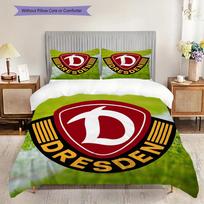 Dynamo Dresden Pattern Bedding Quilt Set Quilt Cover Pillowcase Home Decoration Birthday Gift (1 * duvet cover + 2 * pillowcase, without core) 135x200cm