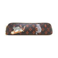 Louis Vuitton Elizabeth Pattern Printed Leather Wallet Unisex Wallet Brown Orange GI0357 Basic Set (Bag+Dust Bag)