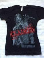 Walking Dead Daryl Dixon Claimed Girls Junior Black T-Shirt T-shirt Official-New Unisex T-Shirt M