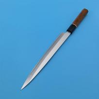 Sashimi peilis 10Cr15MoV VG10 plieno ašmenys aštrus Yanagiba pjaustymui kumpio filėravimui virėjų kirvis žuvies virtuviniai peiliai medinė rankena 26cm Blade