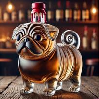Fun Pugs Shape Whiskeys Decanter Premium Glass Liquor Airator For Better Oxidation And Rich Flavor Great For Home Pubs CN