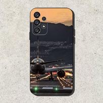 Airplane Plane Phone Case For Samsung S25,S24,S21,S22,S23,S30,Ultra,S20,Plus,Fe,Lite,Note,10,9,5G Black Cover Samsung S22ULTRA5G