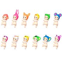 Unopened Sonny Angel Hippers Looking Back Series Mini Figures with Shrink Colorful 10-Pack Wrap,